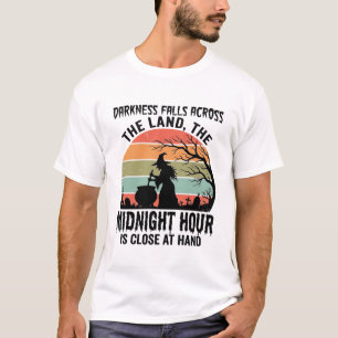 Vintage Hexe Mitternachtsstunde Halloween Design_1 T-Shirt