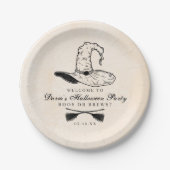 Vintage Hexe Pappteller (Vorderseite)