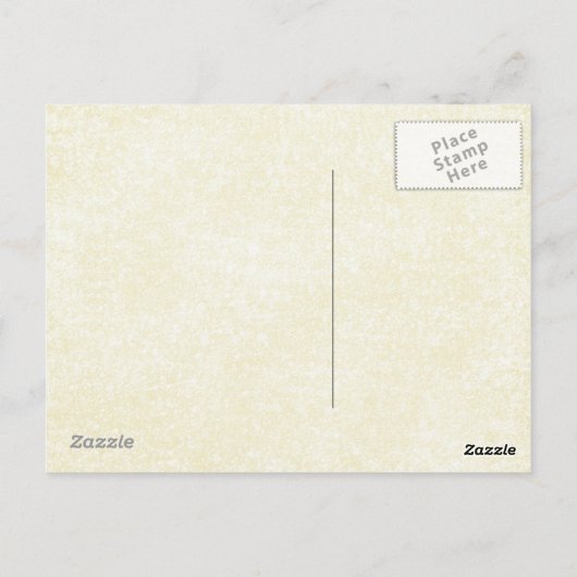 Vintage Hexe Postkarte (Rückseite)