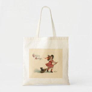 Vintage Hexe-Taschen-Tasche Halloweens kleine Tragetasche