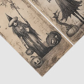 Vintage Hexen AltHalloween-Dekoupage Seidenpapier (Ausschnitt)