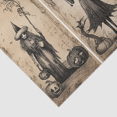 Vintage Hexen AltHalloween-Dekoupage Seidenpapier (Ausschnitt)