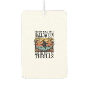Vintage-Hexen-Halloween-Schreckensszenen-Gravur-De Autolufterfrischer