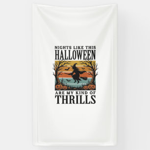 Vintage-Hexen-Halloween-Schreckensszenen-Gravur-De Banner