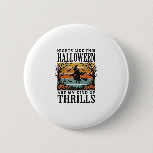 Vintage-Hexen-Halloween-Schreckensszenen-Gravur-De Button