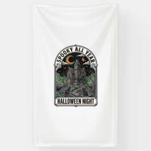 Vintage Hexen Halloween Spukhaus T-Shirt_1 Banner