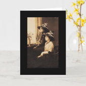 Vintage Hexen Karte (Gelbe Blume)