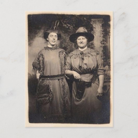 Vintage Hexen Postkarte (Vorderseite)