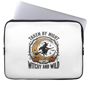 Vintage-Hexen-Shirt Genommene Hexe Halloween-Desig Laptopschutzhülle