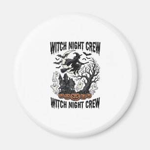 Vintage-Hexen-Shirt Halloween-Coven-Night-Grafik_ Magnet