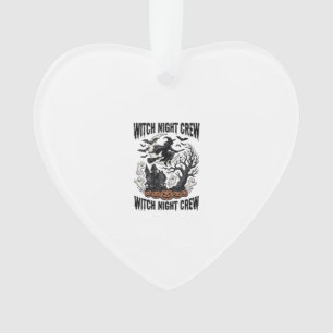 Vintage-Hexen-Shirt Halloween-Coven-Night-Grafik_ Ornament