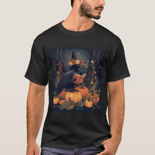 Vintage Hexen-Vertrauter Halloween Grafik T-Shirt