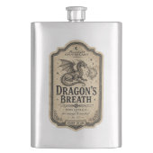 Vintage-Hexenapotheke-Potion Flachmann (Vorderseite)