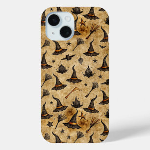 Vintage Hexenhats & Broomsticks Halloween Muster Case-Mate iPhone Hülle