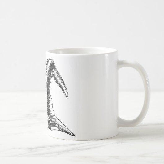 Vintage-Hexenhut für Halloween Kaffeetasse (Rechts)