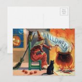 Vintage Hexenkasten-Postkarte Postkarte (Vorne/Hinten)
