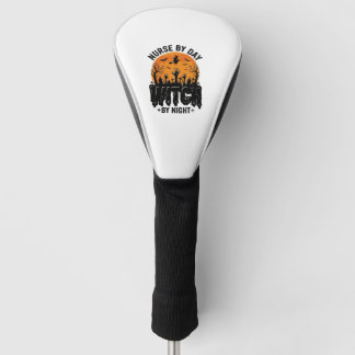 Vintage-Hexenkrankenschwester-Halloween-Design_1 Golf Headcover