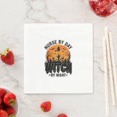 Vintage-Hexenkrankenschwester-Halloween-Design_1 Serviette (Beispiel)