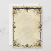 Vintage Hexenleckerbse Halloween-Party Einladung (Rückseite)