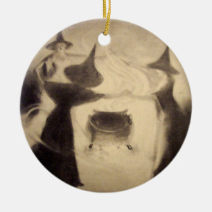 Vintage-Hexenschmuck Keramikornament