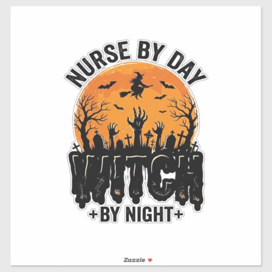 Vintage-Hexenschwester-Halloween-Design_1 Aufkleber (Blatt)