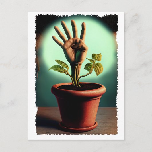 Vintage Hexerei-Gentechnik Postkarte (Vorderseite)