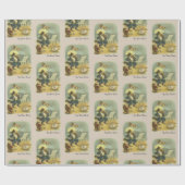 Vintage Hey Diddle Diddle Kinderreim restauriert Geschenkpapier (Flach)