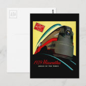 Vintage-Hiawatha-Stromlinienzug Postkarte (Vorne/Hinten)