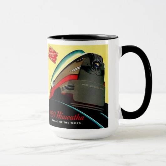 Vintage-Hiawatha-Stromlinienzug Tasse (Rechts)