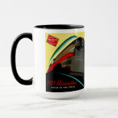 Vintage-Hiawatha-Stromlinienzug Tasse (Links)