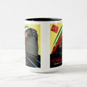 Vintage-Hiawatha-Stromlinienzug Tasse (Zentrum)