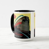 Vintage-Hiawatha-Stromlinienzug Tasse (Vorderseite Links)