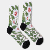 Vintage Hibiscus Flowers by Basilius Besler Socken (Rechts)