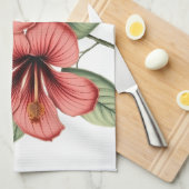 Vintage Hibiscus Geschirrtuch (Viertel Falte)