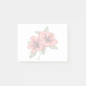 Vintage Hibiskus Post-it Klebezettel (Vorderseite)