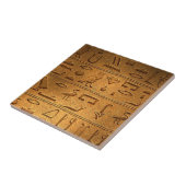 Vintage Hieroglyphen-Symbole Fliese (Seite)