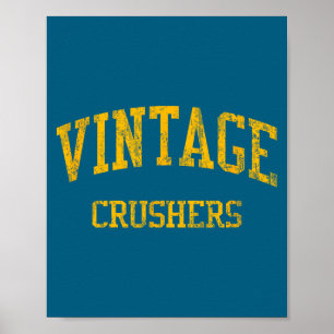 Vintage High School HS Napa CA Vintage Sport Poster