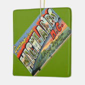 Vintage Highlands NC Postcard Keramikornament (Links)