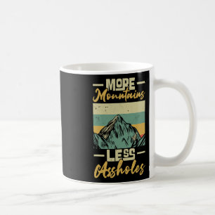 Vintage Hiker Mehr Berge weniger Löcher Kaffeetasse