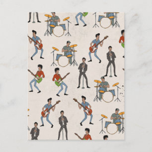 Vintage Hillbill Rockers Postkarte