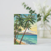 Vintage Hilo Hawaii Travel Postkarte (Stehend Vorderseite)