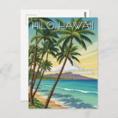 Vintage Hilo Hawaii Travel Postkarte (Vorne/Hinten)