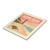 Vintage Hilton Head South Carolina Fliese (Seite)