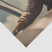 "Vintage Himmel: Kangaroo-Pilot im alten Flugzeug Seidenpapier (Detail)