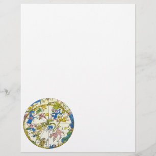 Vintage Himmelfahrt, antike Sternbilder Flyer