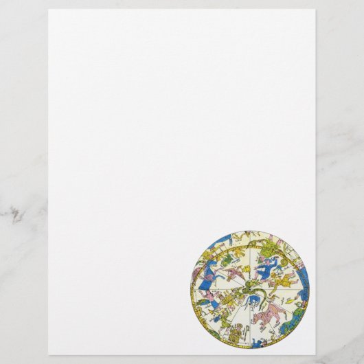 Vintage Himmelfahrt, antike Sternbilder Flyer (Hinten)