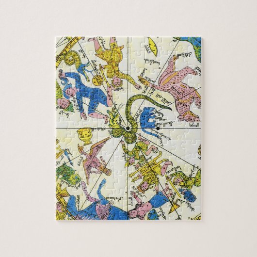 Vintage Himmelfahrt, antike Sternbilder Puzzle (Vertikal)