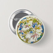 Vintage Himmelfahrt, arabischer Raum, Sternbilder Button (Vorne & Hinten)