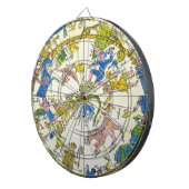 Vintage Himmelfahrt, arabischer Raum, Sternbilder Dartscheibe (Vorderseite rechts)