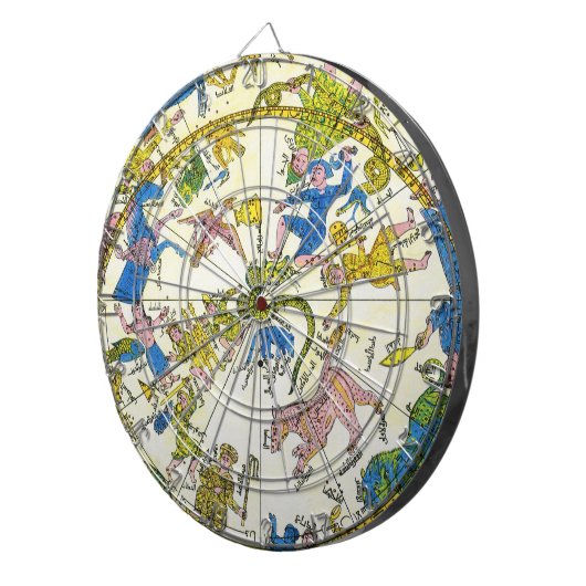 Vintage Himmelfahrt, arabischer Raum, Sternbilder Dartscheibe (Vorderseite rechts)